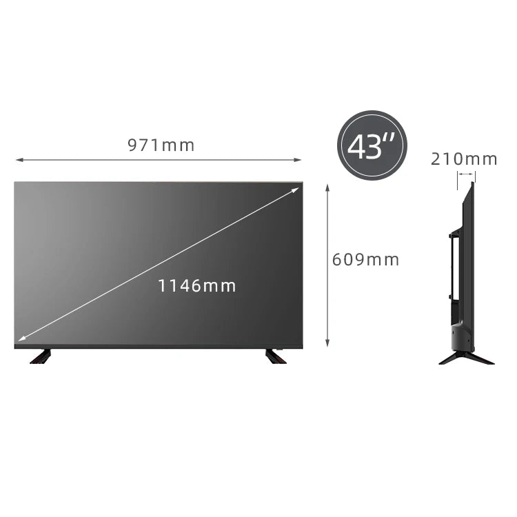 KTX-483923 43-Inch Boardless Smart LED TV with Android Operating System