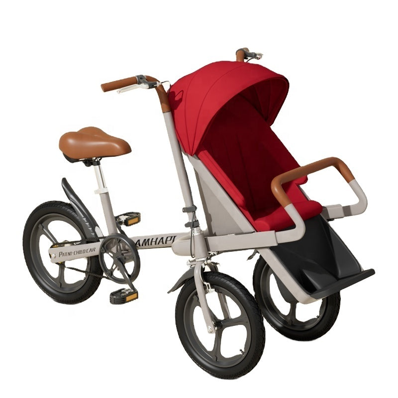 KTX-811283 Three-Wheel Baby Tricycle Stroller with Easy Folding Design for Boys and Girls
